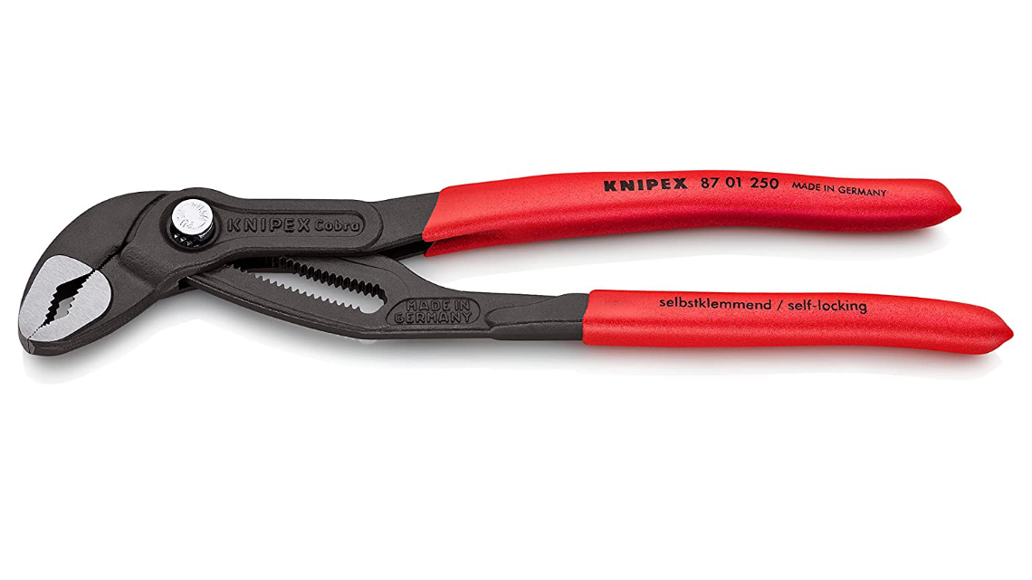 Knipex 10" Cobra Pliers are the BEST that I Have Used! 1 Knipex 1022 Pliers Red Grips Horizontal web